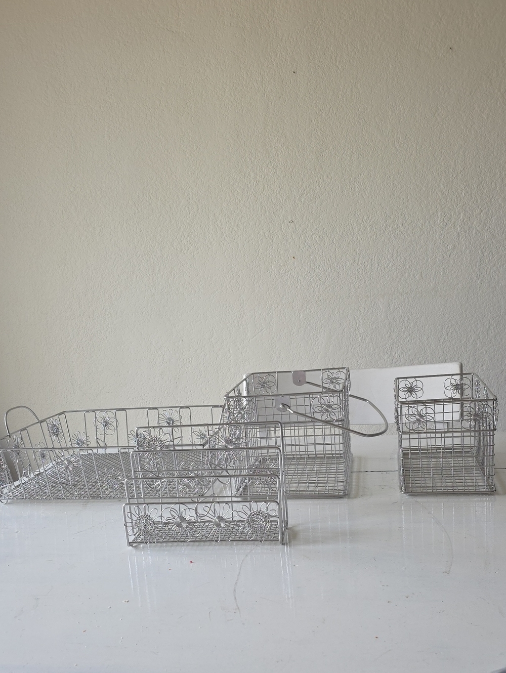 Four Piece Stationary Organizer Set